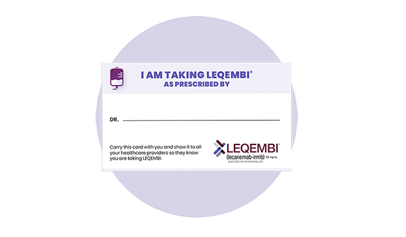 LEQEMBI® wallet card 