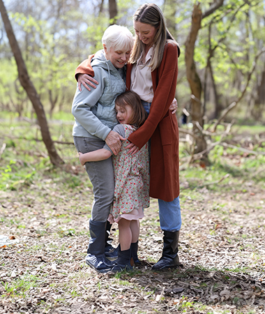 Nina with her daughter and granddaughter