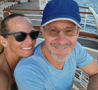 Scott and his wife, Kris